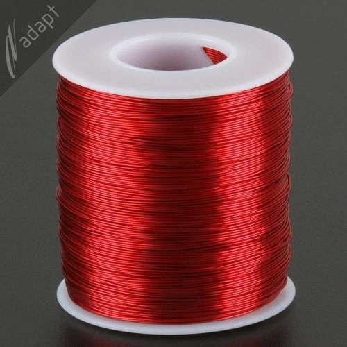 Magnet Wire, Enameled Copper, Red, 24 AWG (gauge), HPN, 155C, ~1 lb, 800 ft