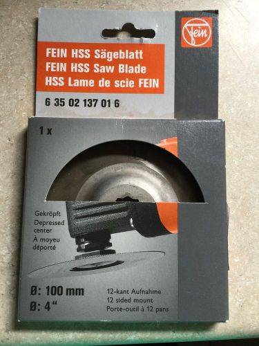 Fein 63502137016 Multimaster 4-inch Flush Cut Hss Blade For Supercut