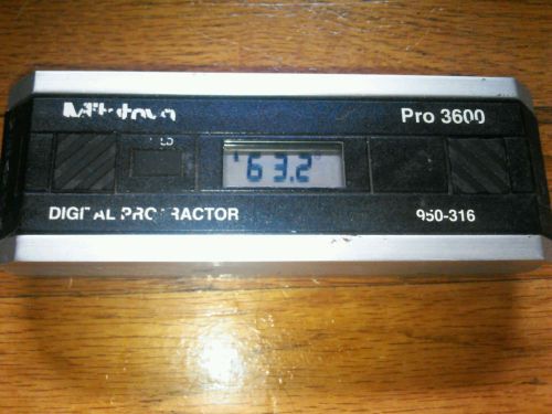 Mitutoyo Pro 3600 950-316 Digital Protractor, Level , Inclineometer