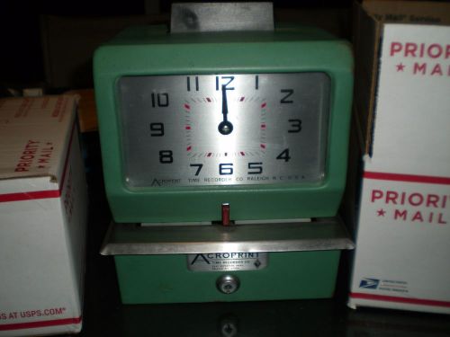 Acroprint manual time recorder time clock model 125ar3 for sale