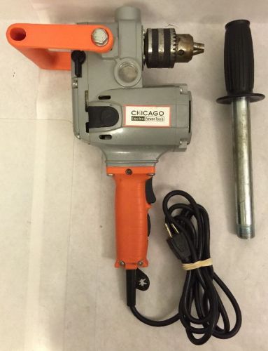 Chicago 1/2&#034; Compact Right Angle 2 Speed Drill Model 44790 Works Great Fast Ship