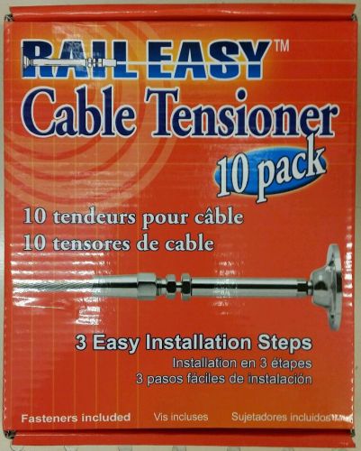 Raileasy cable tensioner&#039;s 10 pack new in box sealed stainless steel for sale