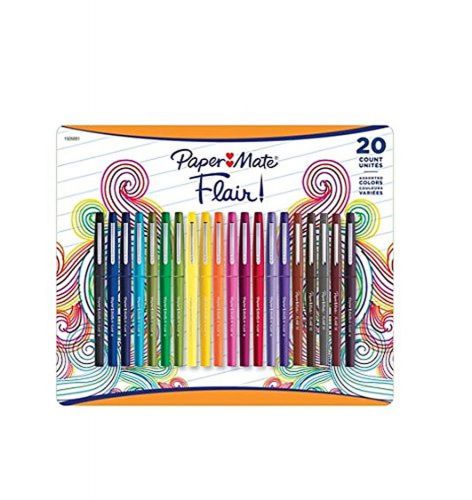Paper Mate Flair Pens Assorted Colors Pack of 20