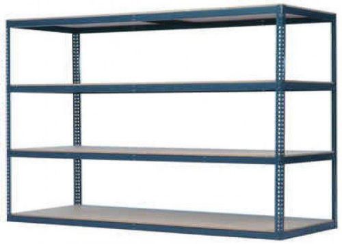 Industrial Rivet Shelving - New, 4 Level Boltless Shelving 30&#034; x 60&#034; x 84&#034;