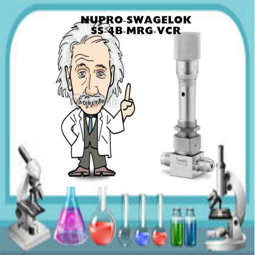 SWAGELOK NUPRO Micrometer Metering Bellows SealedValve SS-4BMRG-VCR High Purity