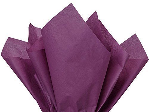 Plum Tissue Paper 15&#034; X 20&#034; - 100 Sheet Pack