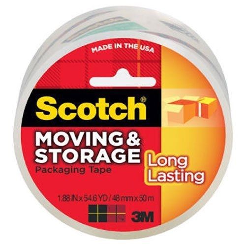 Scotch Long Lasting Storage Packaging Tape, 1.88 Inches x 54.6 Yards, 1 Roll
