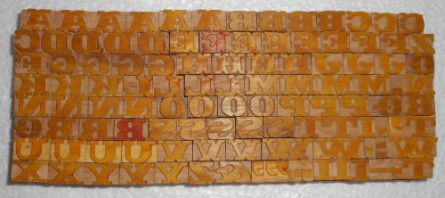 111 piece unique vintage letterpres wood wooden type printing blocks unused.x691 for sale