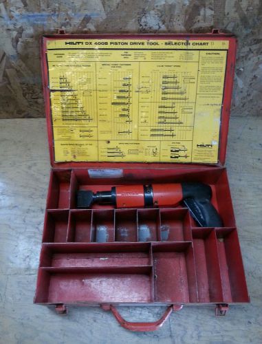 Hilti DX400 Powder Actuated Nail Gun with Case
