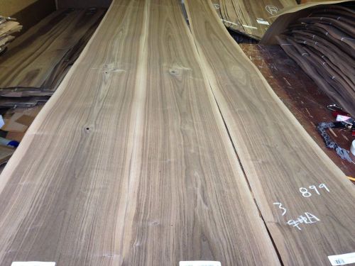 Wood Walnut Veneer  120x10,12,13  total 3pcs RAW VENEER  1/46 N899.