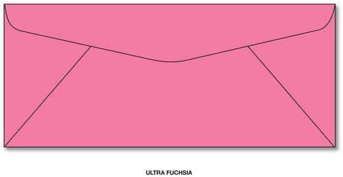 Hot Pink Ultra Fuchsia #10 Business Envelopes - 100 Envelopes
