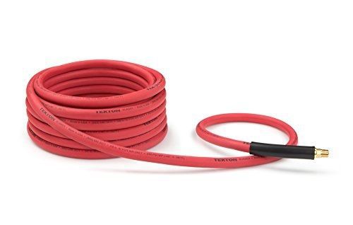 Tekton 46335 3/8-inch i.d. by 25-foot 250 psi rubber air hose with 1/4-inch mpt for sale
