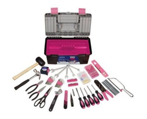 Apollo Household Tool Kit 170-Piece with Tool Box in Pink Home DIY Women Kit New
