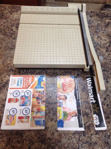 Genuine X-Acto Large Lightweight Paper Cutter 12&#034;x12&#034; Cutting Surface (Plastic)