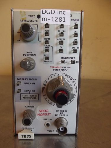 Tektronix 7B70 Time Base-m1281