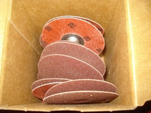 MERIT Locking Discs A/O 3&#034; 80 Grit Medium Grade System 20000 RPM QTY 25 |GN3| RL