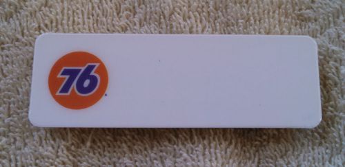Union 76 Orange Ball Magnet Employee Name Badge Tag