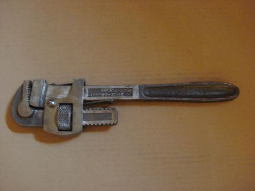 Vintage fulton 14” inch adjustable heavy duty pipe wrench germany for sale