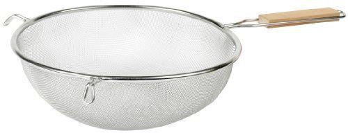 Imusa IMU-71195 10  Stainless Steel Strainer With Wood Handle