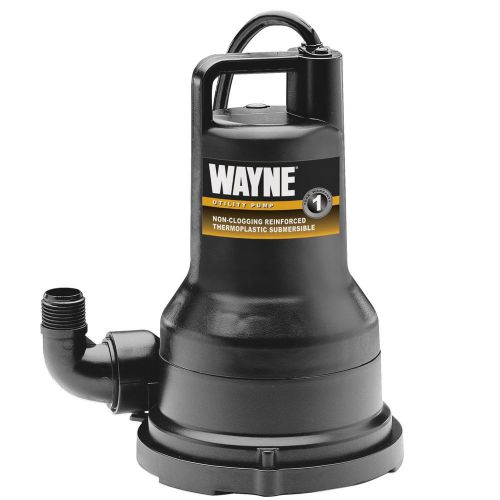Wayne Utility Pump 1/4 HP Thermoplastic Submersible Utility Pump. Model: VIP25