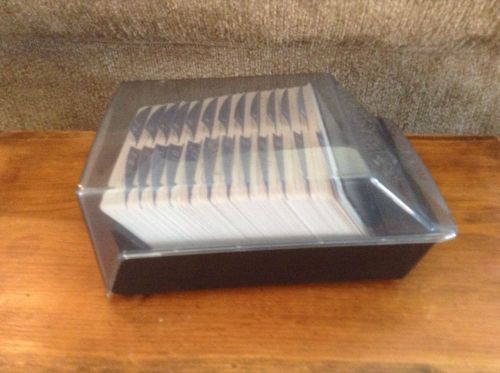 Vintage Rolodex Plastic Cover Vip 35C Cards Included