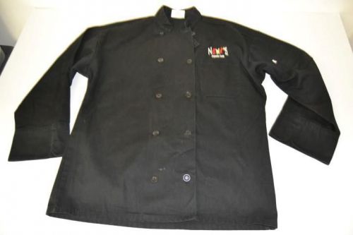 NEWK&#039;S EXPRESS CAFE CHEF COAT BLACK WORK SHIRT MENS SIZE LARGE L