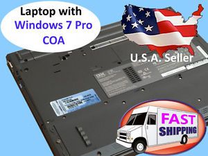 IBM t-35 Laptop with windows 7 Pro Professional -With win7 Pro COA Sticker