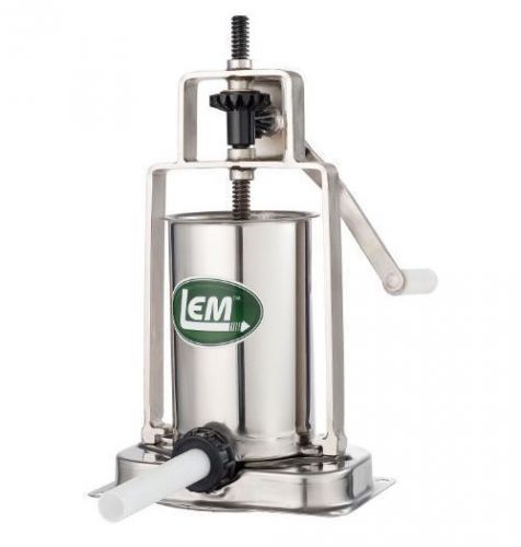 New lem products 5 pound all metal stainless steel base vertical sausage stuffer for sale