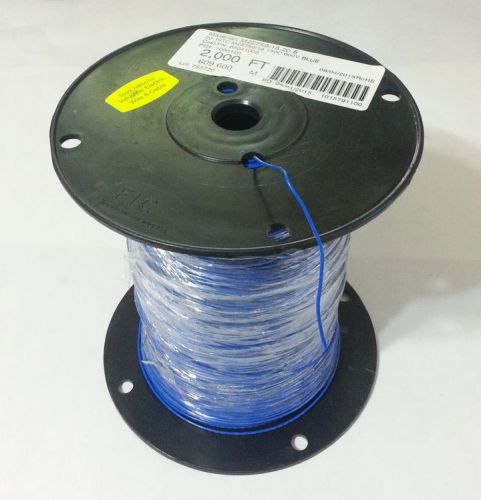 2000ft 20AWG M22759/18-20-6 ETFE Hook-up Wire Blue 150C Stranded MIL SPEC  -NEW-