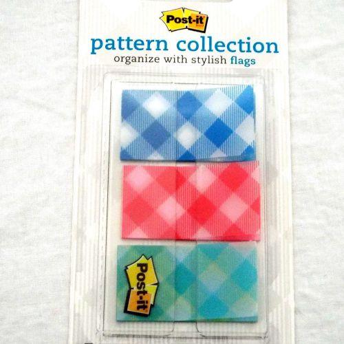 Post-it 60 per Package 0.94-inch Wide Color Mixing Flags Gingham Plaid Pattern