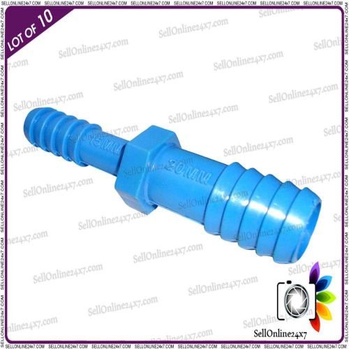 10x hi quality plastic straight barbed connector hose joiner pipe gas fuel wat for sale
