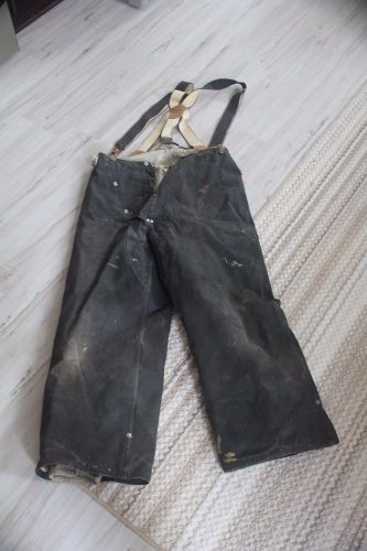 Janesville apparel turnout gear firefighter vintage black mens pants small for sale