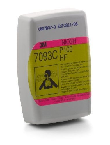 3m hydrogen fluoride cartridge/filter 7093c/37173(aad), p100 respiratory for sale