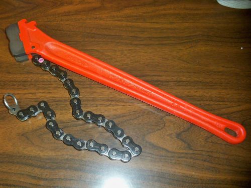 RIDGID C-18 CHAIN WRENCH 18&#034; OAL 2-1/2 PIPE &amp; FITTINGS