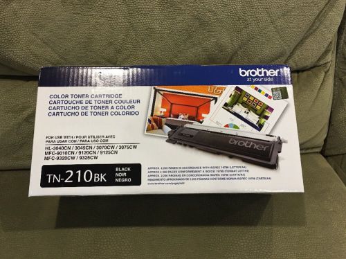 Brother Fax Toner Cartridge TN-210BK New Genuine Factory Sealed Box Black