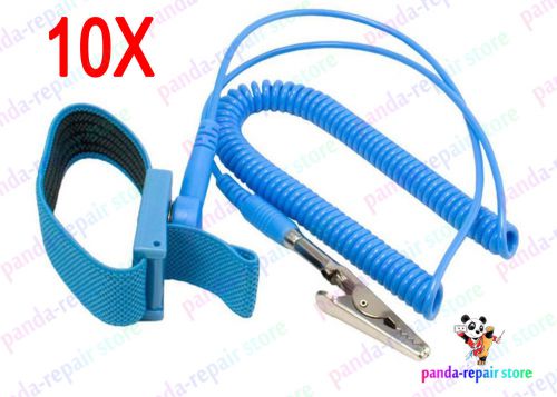 10x new anti static antistatic esd adjustable wrist strap band grounding wire us for sale