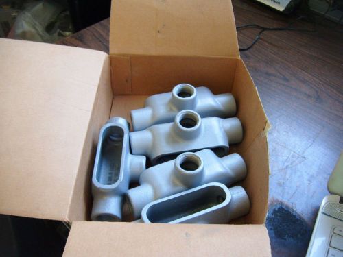 New appleton electric lot of 5 3/4&#034; conduit body grayloy t27 for sale