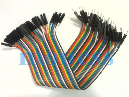 40pcs Dupont Cable 30cm 2.54mm 1pin 1p to 1p Female to Male jumper wire