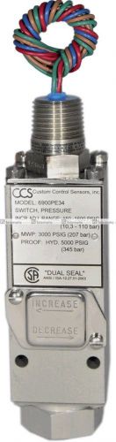 CCS 6900PEY36 Pressure Switch, ATEX certified