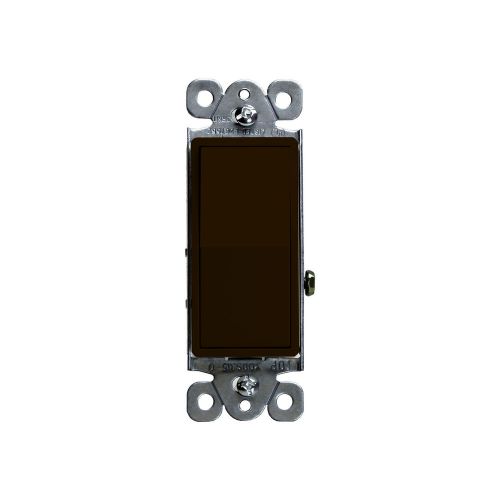 Free Shipping New 10PK Decorator 15A Rocker Switch Single Pole 91150-BR Brown