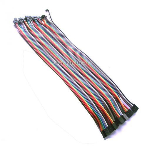 40pcs Dupont Wire Color Jumper Cable 2.0mm 2P Female to Female Pin Head 20cm