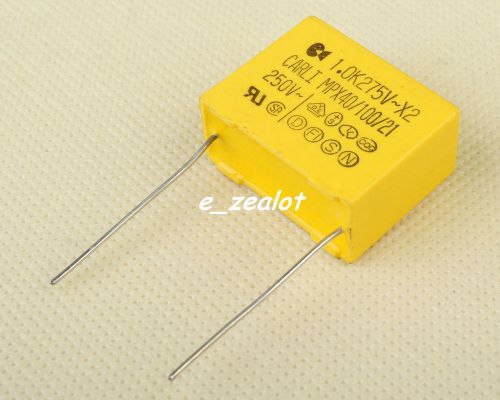 10pcs 1.0uf 275v polypropylene safety capacitor perfect 1.0uf 275v for sale