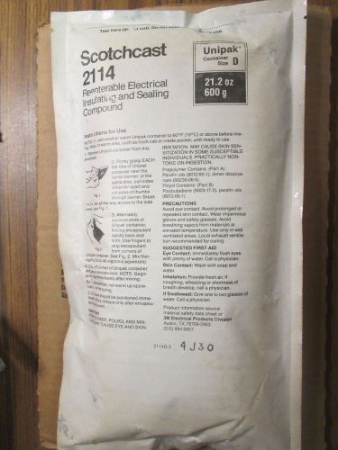 3M SCOTCHCAST 2114 REENTERABLE ELECTRICAL INSULATING AND SEALING COMPOUND WE-187