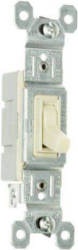 Pass &amp; Seymour Trademaster 15A Ivory Single-Pole Toggle Switch - Quantity 10