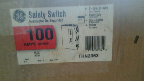 GE 3 POLE 100 AMP NON FUSED SAFETY SWITCH