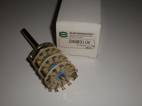 ELECTROSWITCH D4G0311N 3 POLES 11 POS ROTARY SWITCH NEW