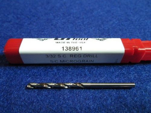 GI TOOL 138961 3/32 SOLID CARBIDE DRILL JOBBER LENGTH MADE IN USA NEW