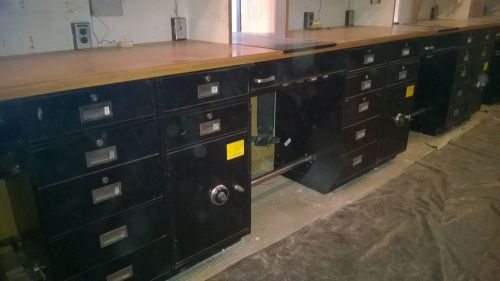 Six Bank Teller Stations with Safes sold separately or together