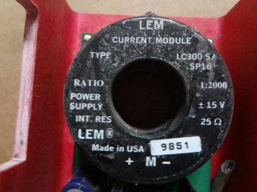 L e m current module. ct&#039;s. 1:2000 ratio type lc300s/sp16 for sale