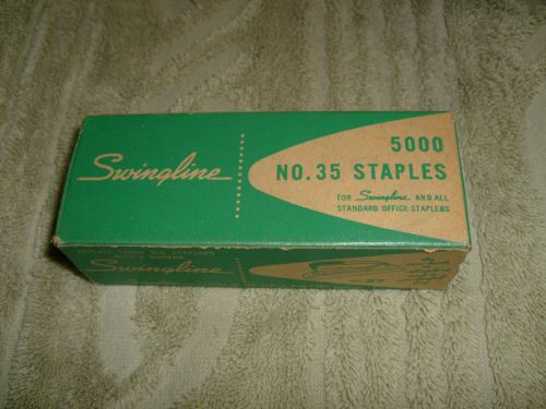 Vintage Swingline NO. 35 2D Standard Staples DRAW BOX (RARE) National Stationers